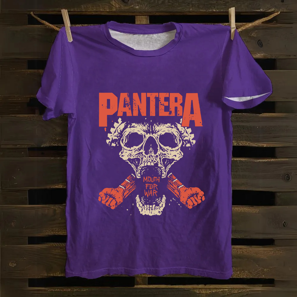 Unisex Vintage Pantera cotton T-Shirt