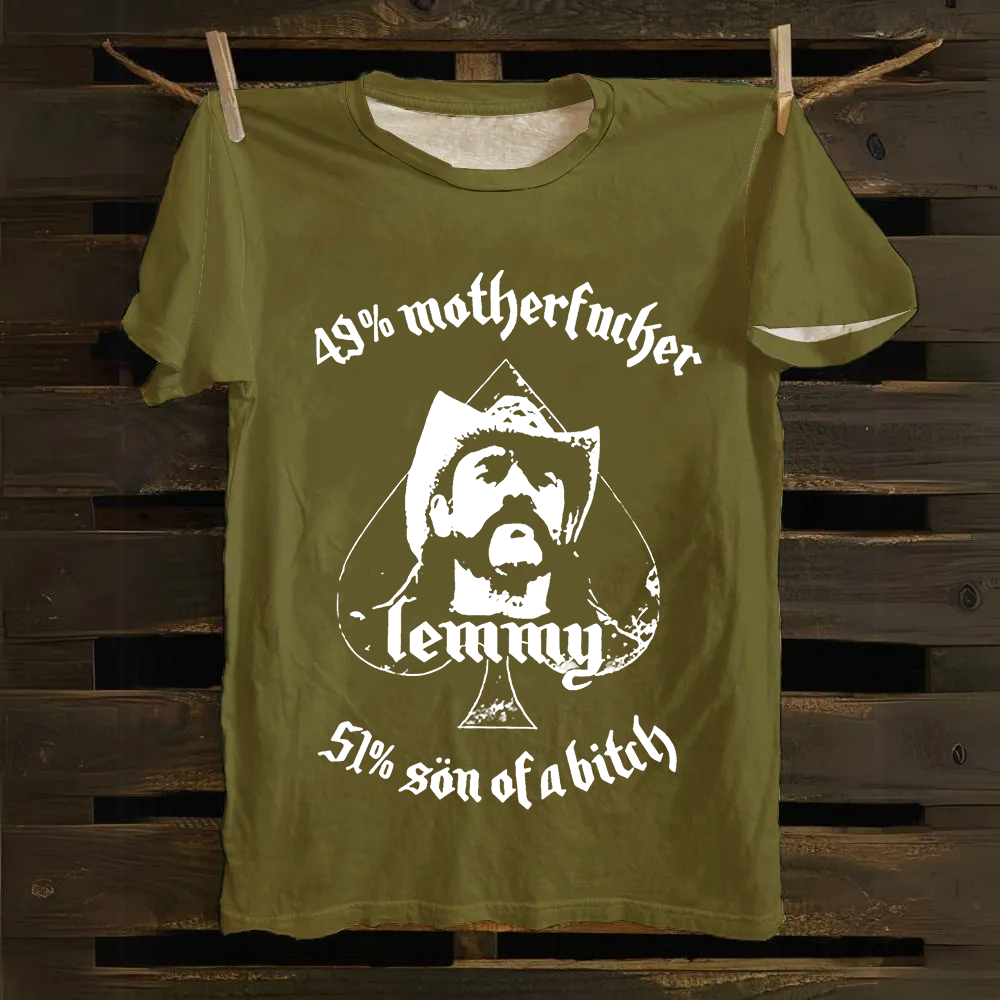  Motörhead Vintage Lemmy Motorhead cotton T-Shirt