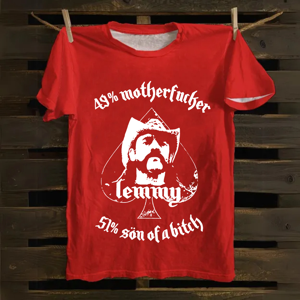  Motörhead Vintage Lemmy Motorhead cotton T-Shirt