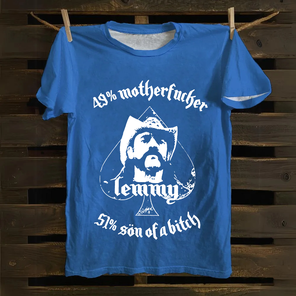  Motörhead Vintage Lemmy Motorhead cotton T-Shirt