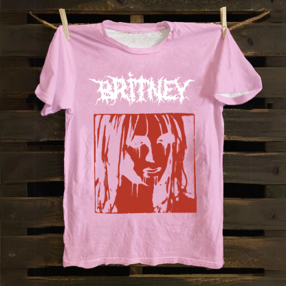 Britney Singer cotton T-Shirt