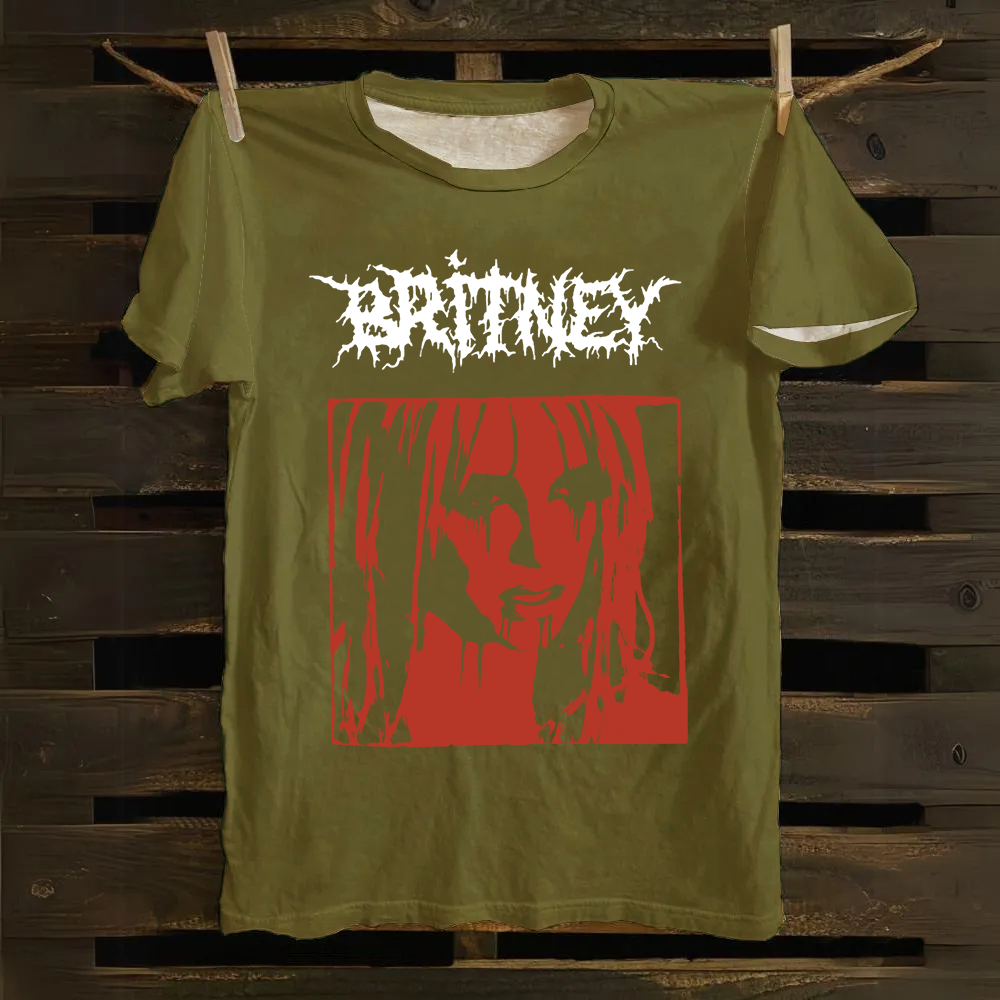 Britney Singer cotton T-Shirt