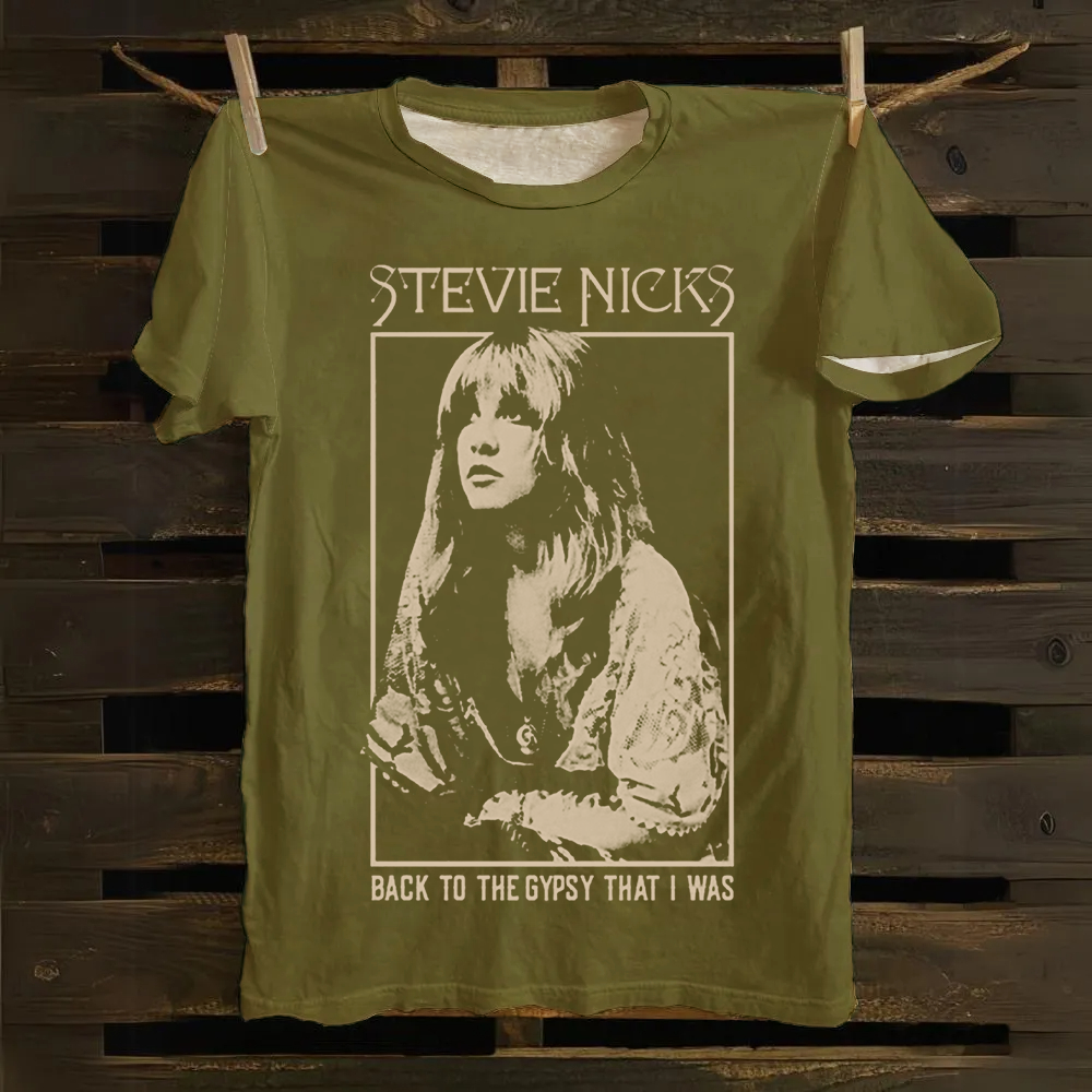 Stevie Nicks Singer Vintage cotton T-Shirt