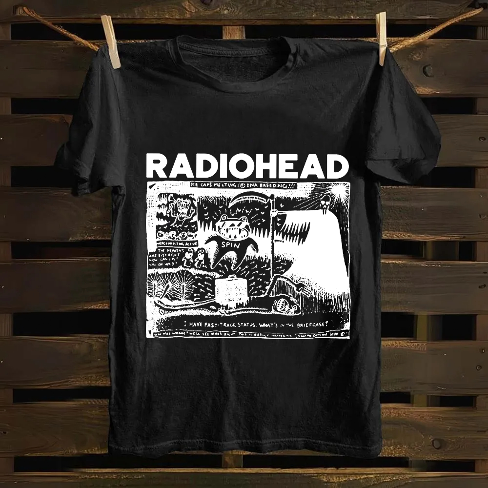 Unisex Cotton Radiohead Rock Band T-Shirt