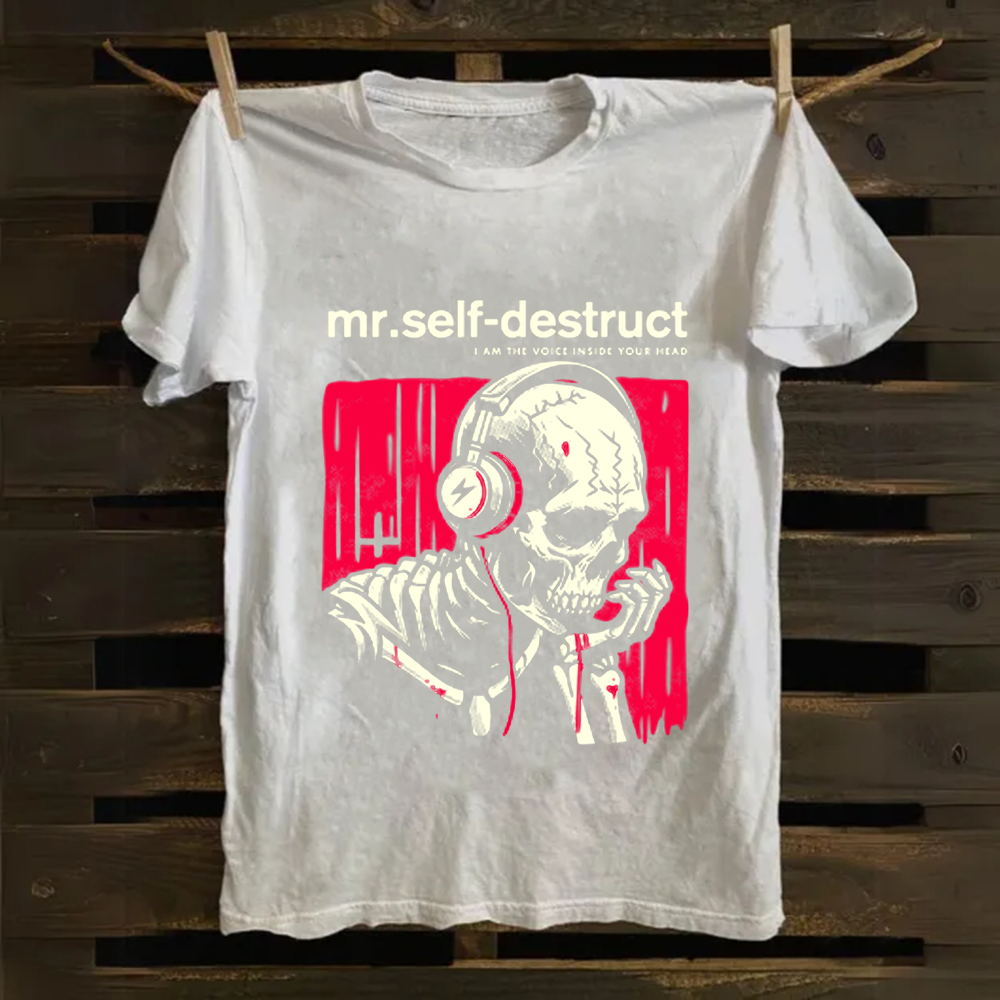 Nine Inch Nails Mr Self Destruct Music Cotton T-Shirt