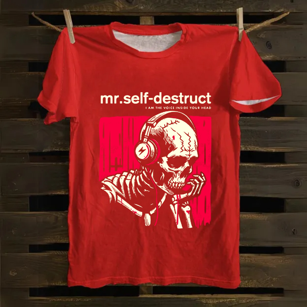 Nine Inch Nails Mr Self Destruct Music Cotton T-Shirt