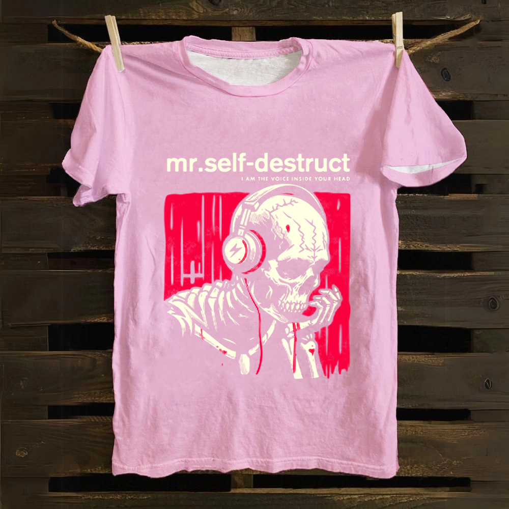 Nine Inch Nails Mr Self Destruct Music Cotton T-Shirt