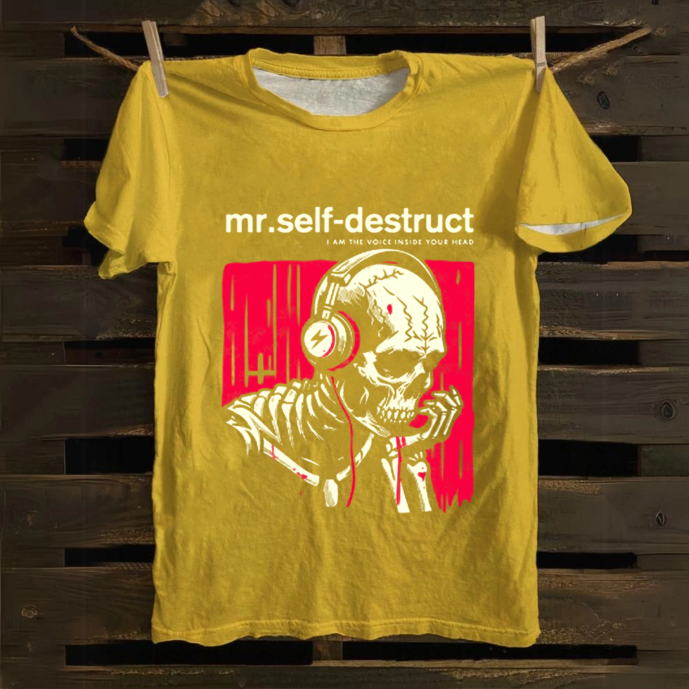 Nine Inch Nails Mr Self Destruct Music Cotton T-Shirt