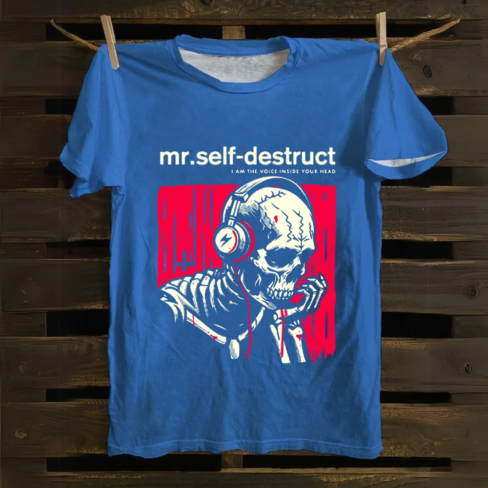 Nine Inch Nails Mr Self Destruct Music Cotton T-Shirt