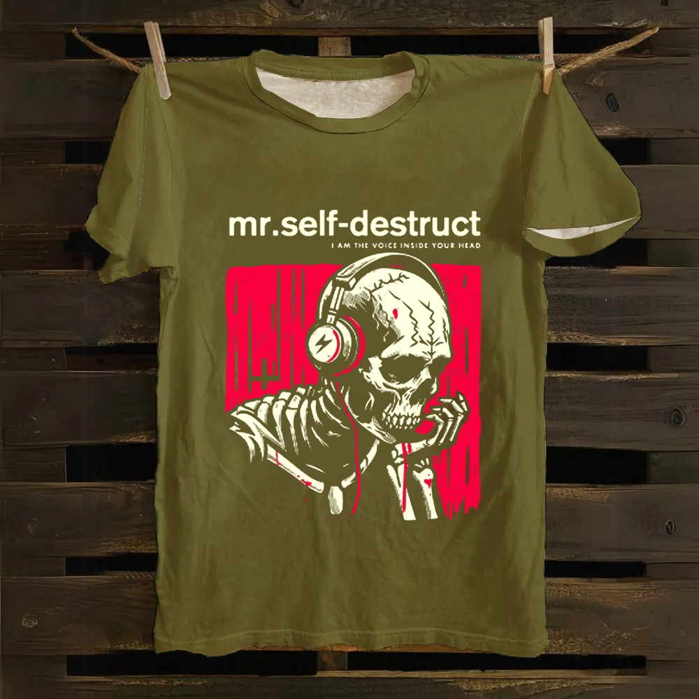 Nine Inch Nails Mr Self Destruct Music Cotton T-Shirt