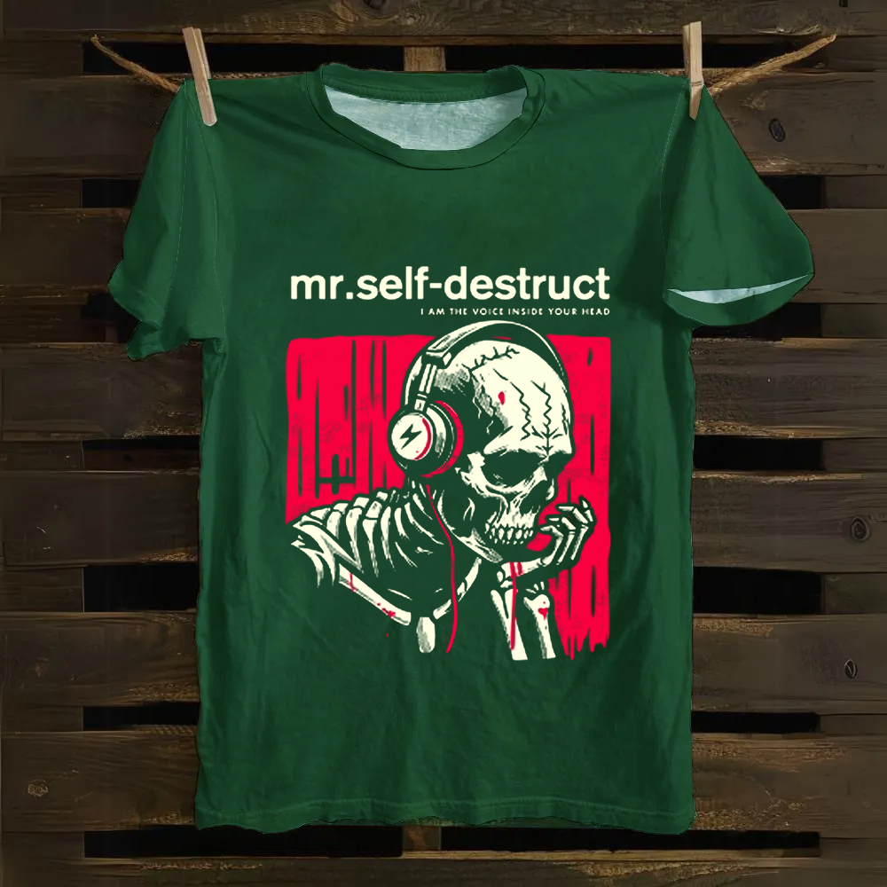 Nine Inch Nails Mr Self Destruct Music Cotton T-Shirt