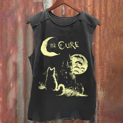 Unisex Vintage Washed The Cure Tank Top