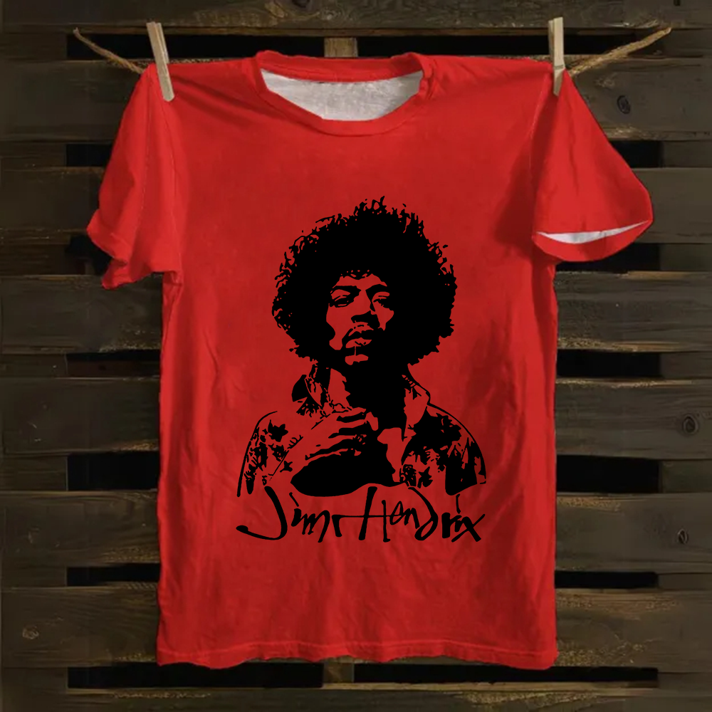 The Jimi Hendrix Experience Band Casual Printed Cotton T-Shirt