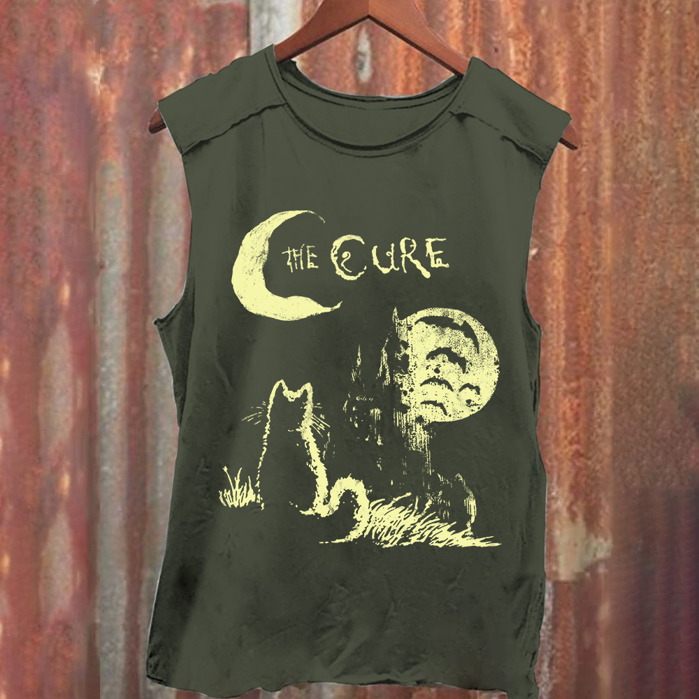 Unisex Vintage Washed The Cure Tank Top