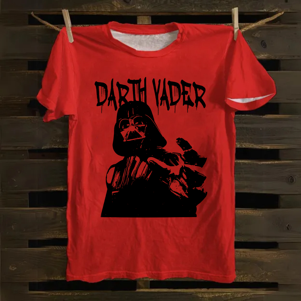 Darth Vader Star Wars Movie Casual Printed Cotton T-Shirt