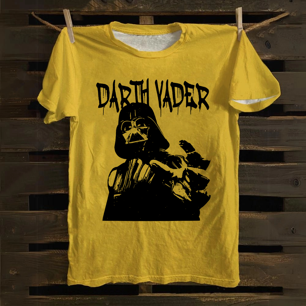 Darth Vader Star Wars Movie Casual Printed Cotton T-Shirt