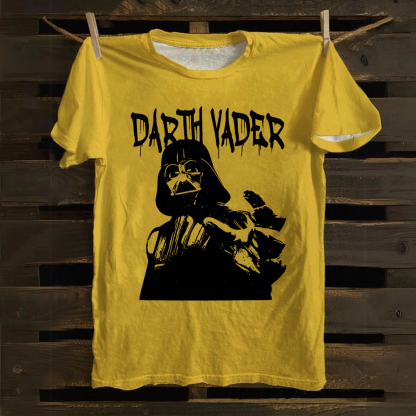 Darth Vader Star Wars Movie Casual Printed Cotton T-Shirt