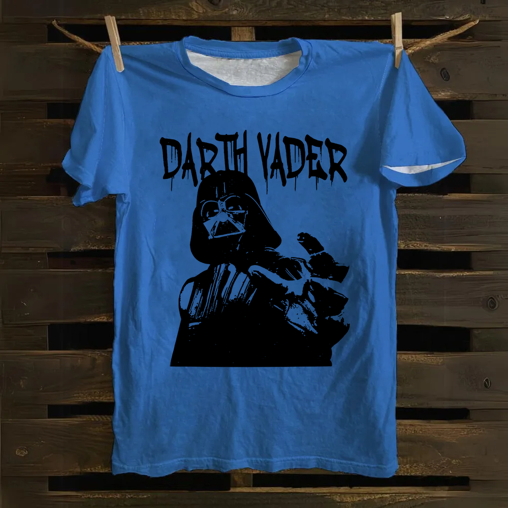Darth Vader Star Wars Movie Casual Printed Cotton T-Shirt