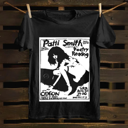 Patti Smith Celebrities Cotton T-Shirt