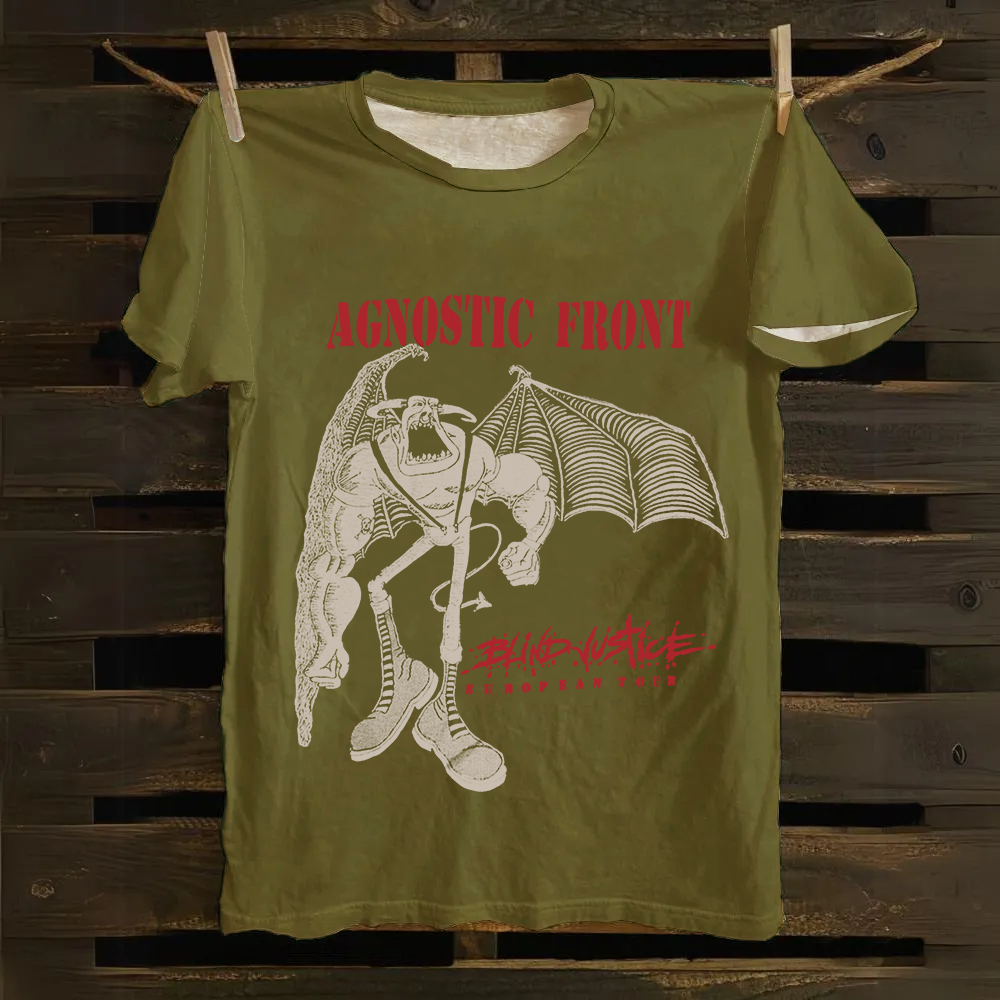 Agnostic Front Band Cotton T-Shirt