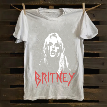 Britney Singer Cotton T-Shirt