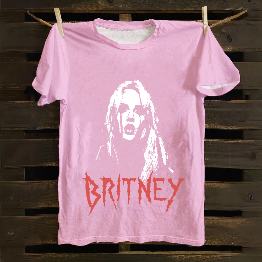Britney Singer Cotton T-Shirt