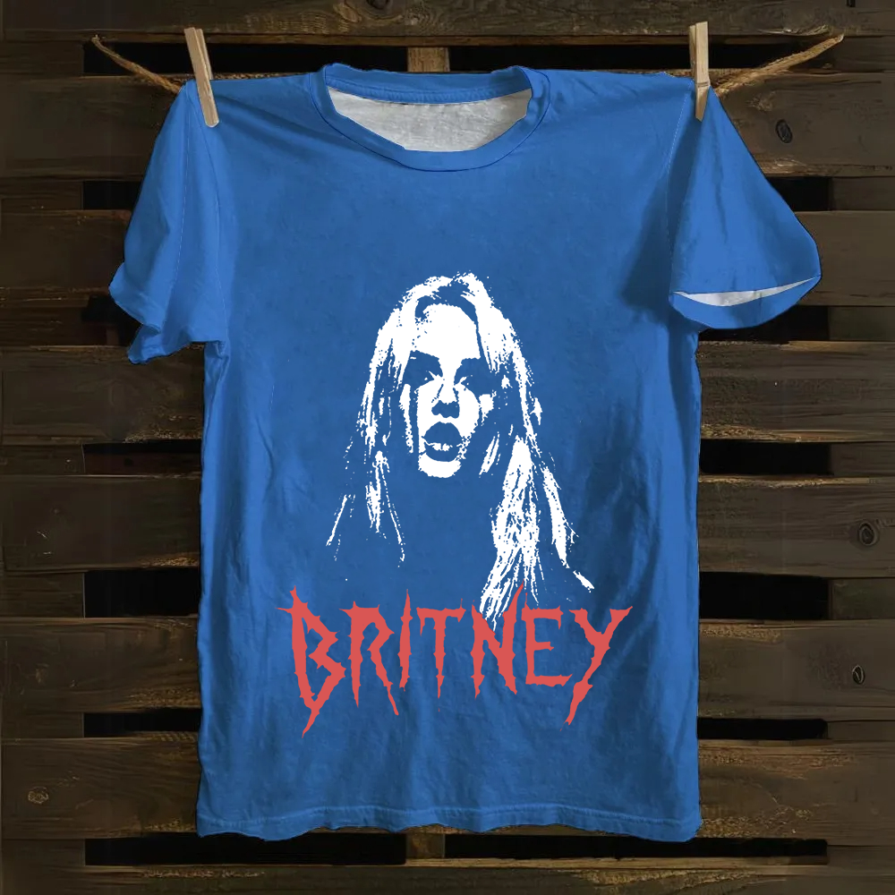Britney Singer Cotton T-Shirt