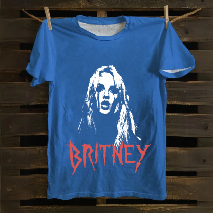 Britney Singer Cotton T-Shirt