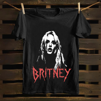 Britney Singer Cotton T-Shirt