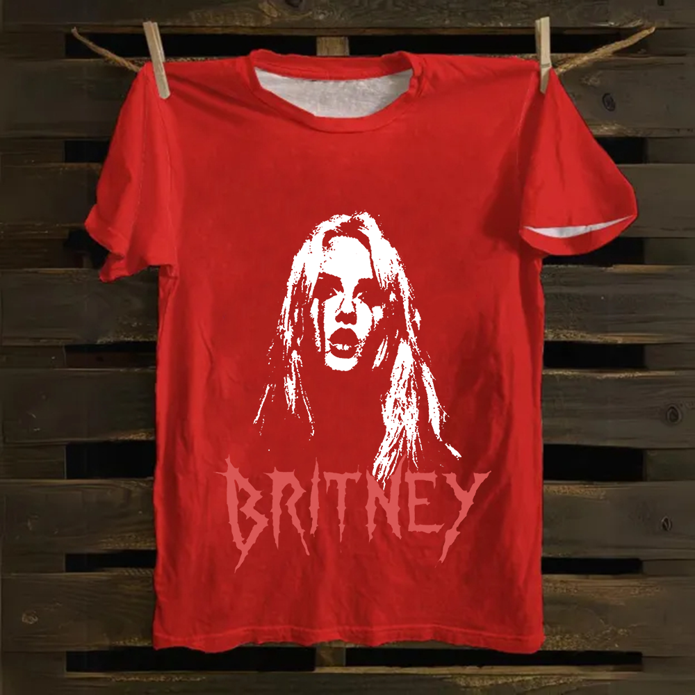 Britney Singer Cotton T-Shirt