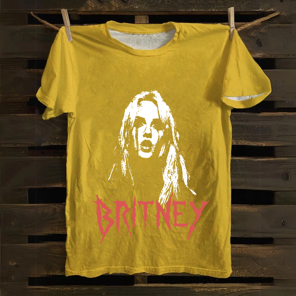 Britney Singer Cotton T-Shirt