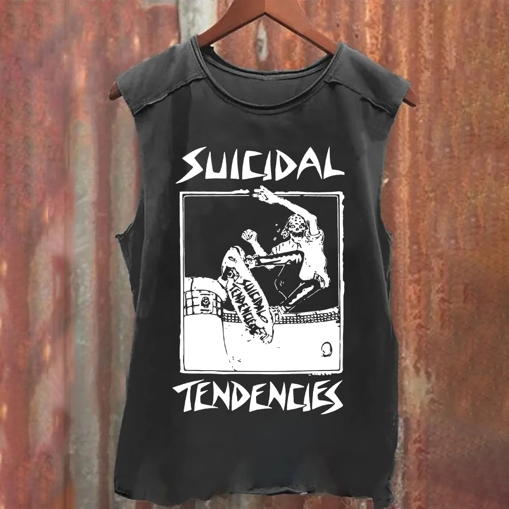 Suicidal Tendencies Band Vintage Washed Tank Top