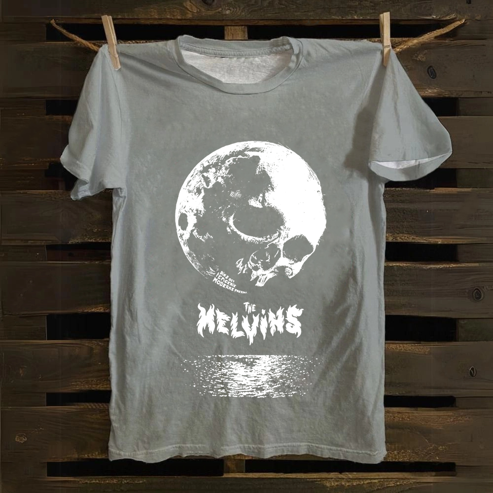 Unisex Casual The Melvins Concert Tour Moon Cotton T-Shirt