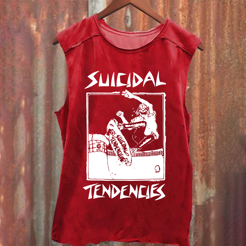 Suicidal Tendencies Band Vintage Washed Tank Top