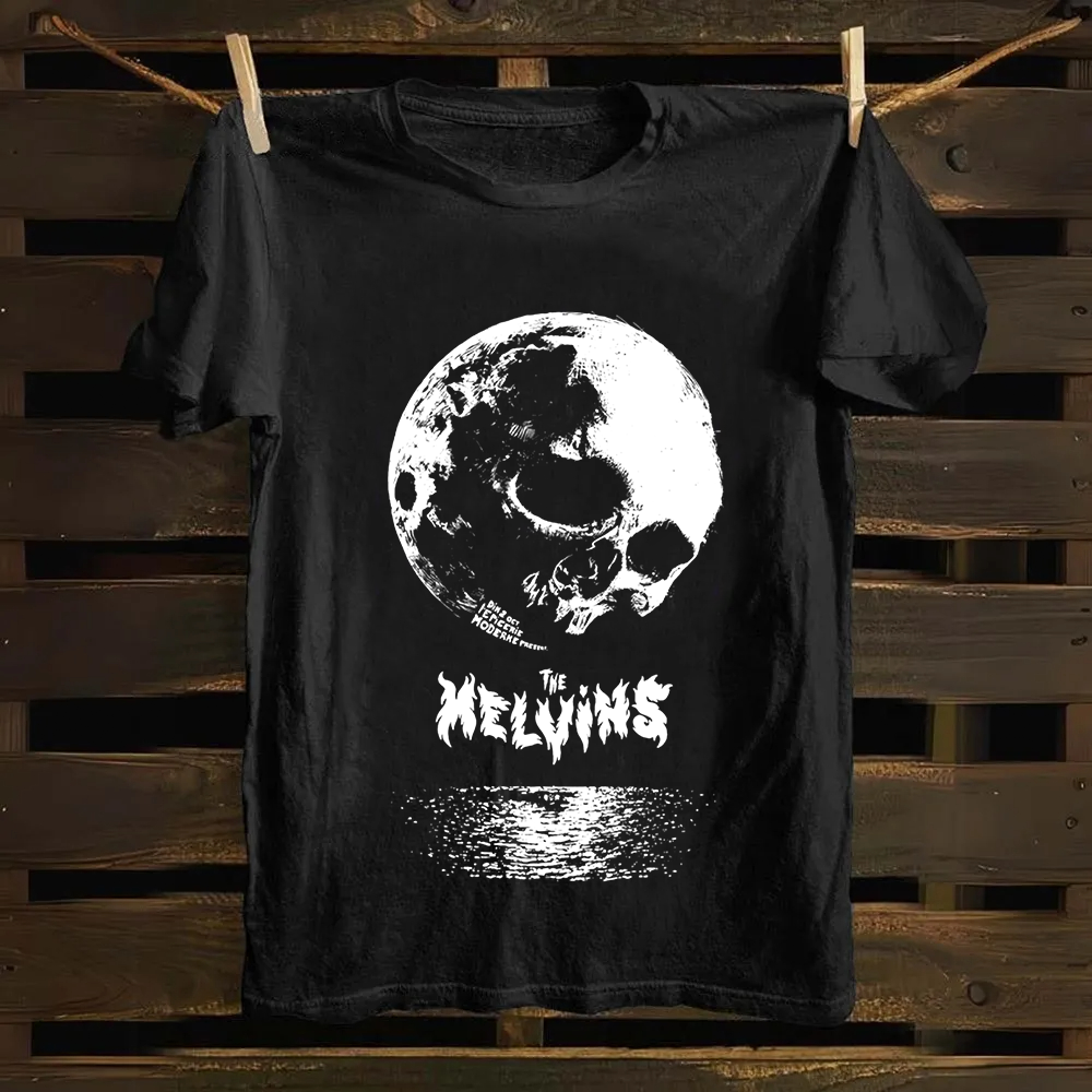 Unisex Casual The Melvins Concert Tour Moon Cotton T-Shirt