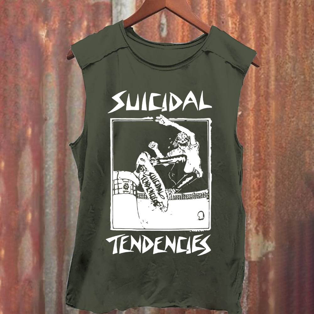 Suicidal Tendencies Band Vintage Washed Tank Top