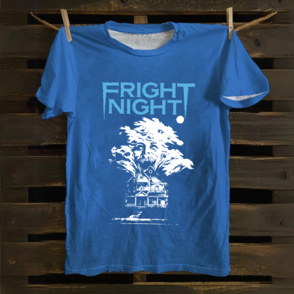 Unisex Vintage Fright Night Cotton T-Shirt