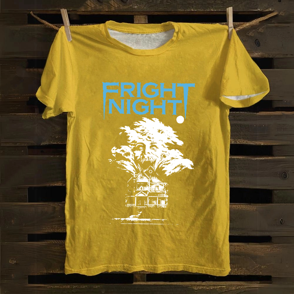 Unisex Vintage Fright Night Cotton T-Shirt