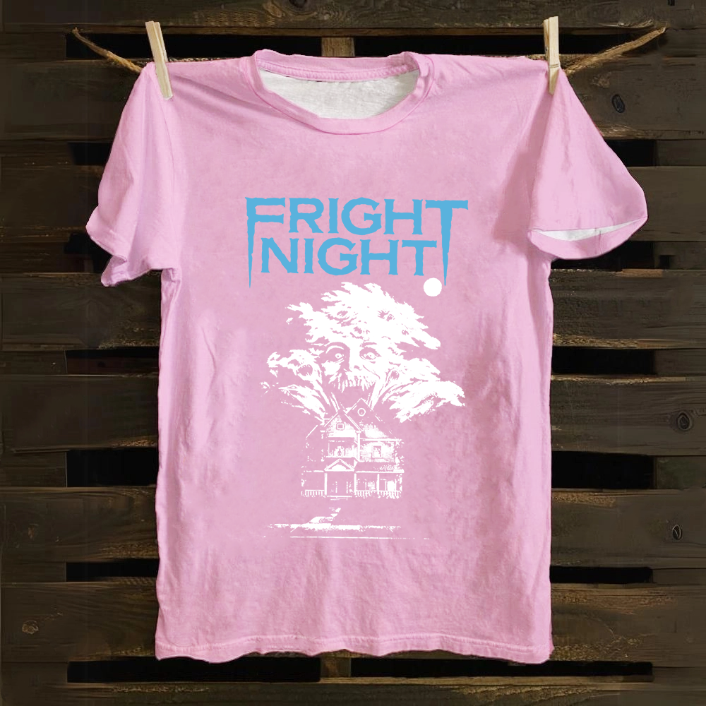 Unisex Vintage Fright Night Cotton T-Shirt