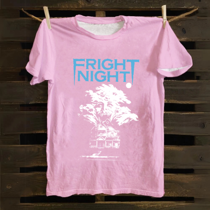 Unisex Vintage Fright Night Cotton T-Shirt