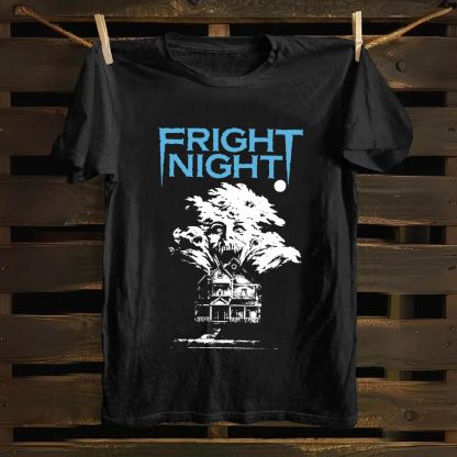 Unisex Vintage Fright Night Cotton T-Shirt