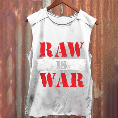 Wrestling WWE Raw Vintage Washed Tank Top