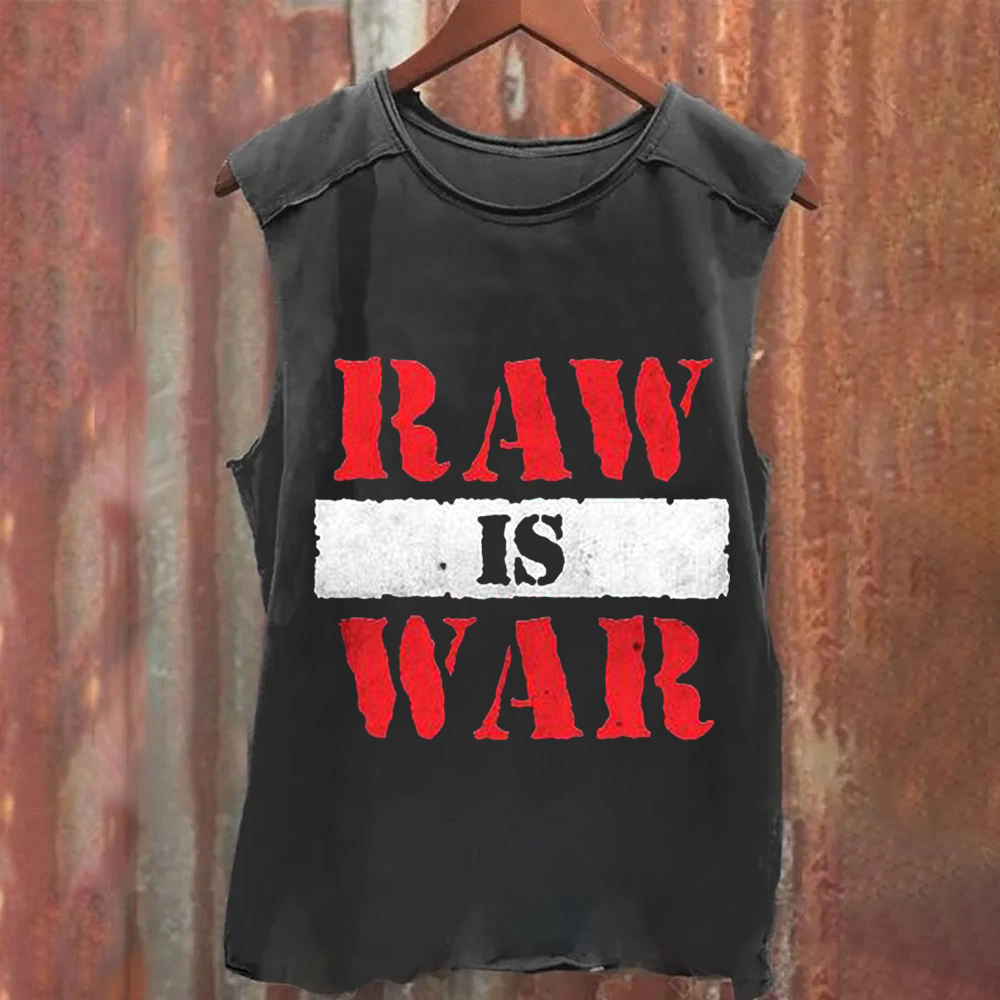 Wrestling WWE Raw Vintage Washed Tank Top