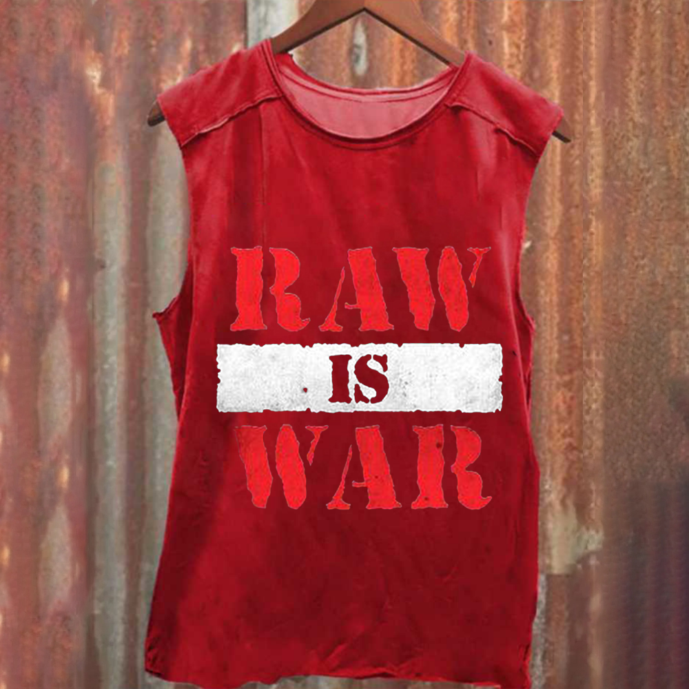 Wrestling WWE Raw Vintage Washed Tank Top