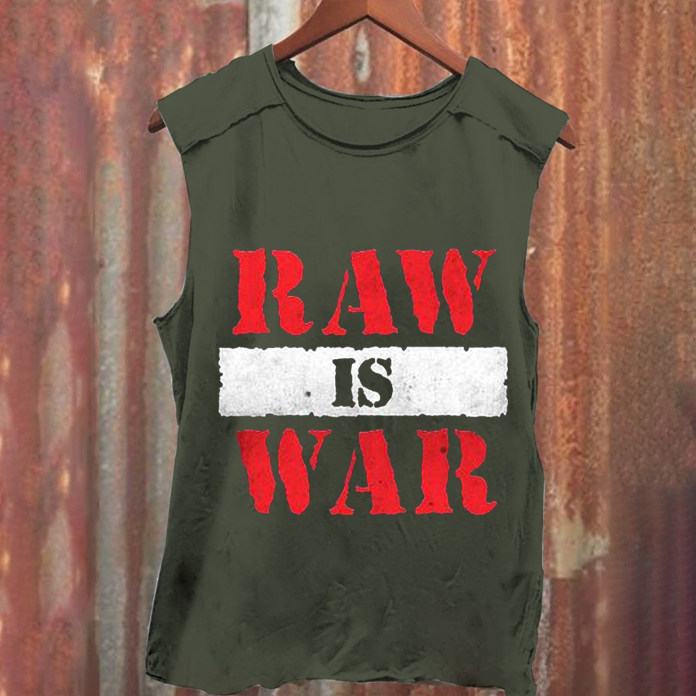 Wrestling WWE Raw Vintage Washed Tank Top