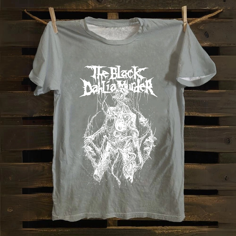 Unisex Vintage The Black Dahila Zombie Cotton T-Shirt