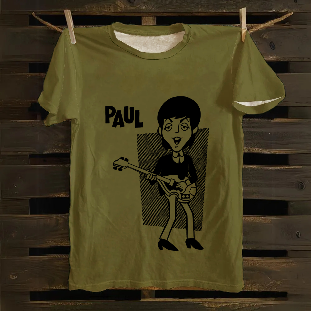 Paul McCartney Musicians Cotton T-Shirt