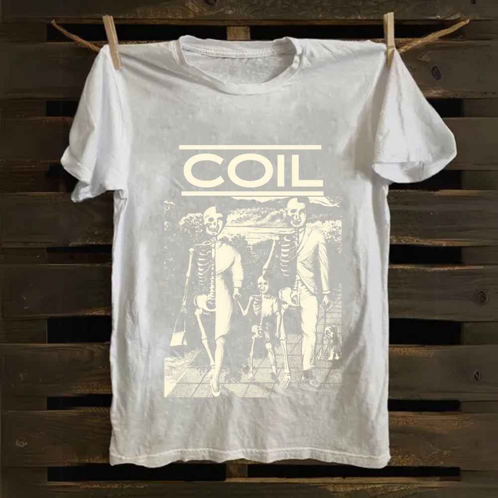 Unisex Vintage  Coil Band Cotton T-Shirt