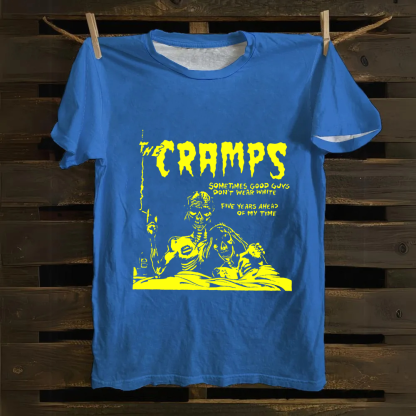 Unisex Vintage The Cramps Rock Band Cotton T-Shirt