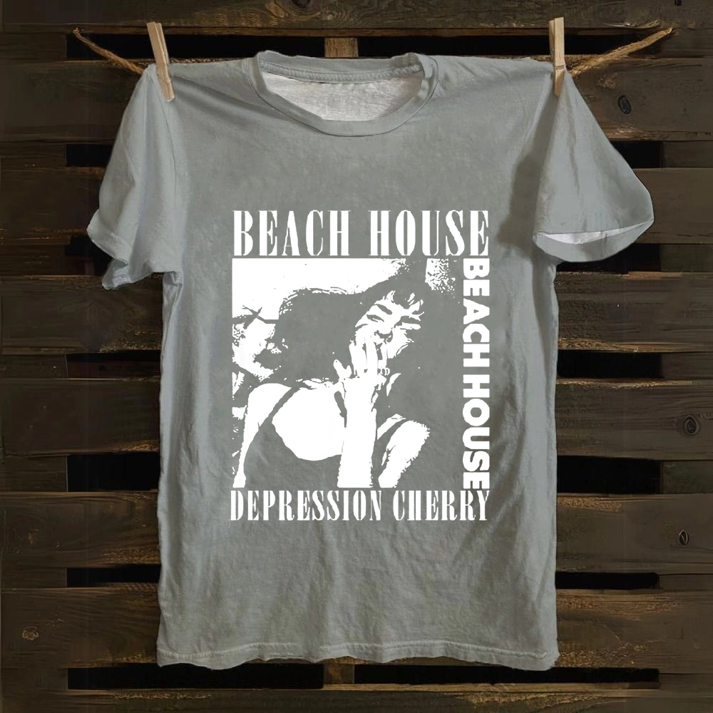 Unisex Vintage Beach House Band Cotton T-Shirt